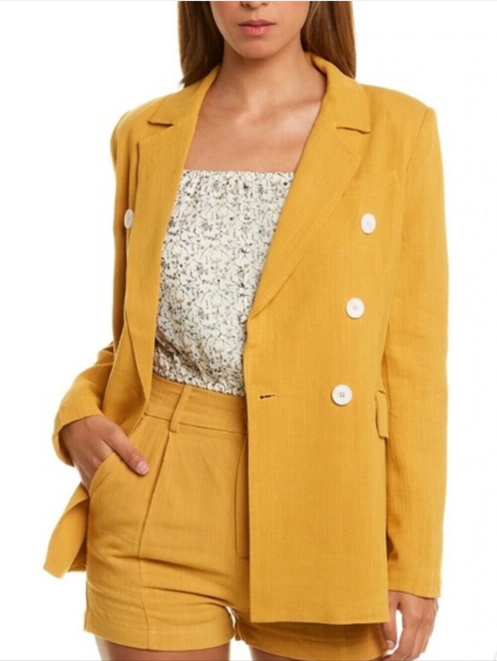 Walter Baker Roger Blazer in mustard yellow
